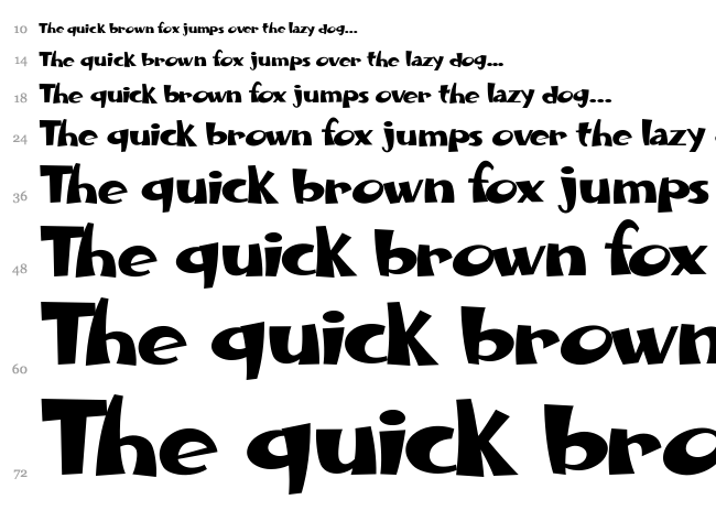 Folia Mix font waterfall